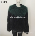 YR1011 Unique Design Euro Style Genuine Fox Fur Hand knit Jacket Women Luxury Top quality Fur Coat